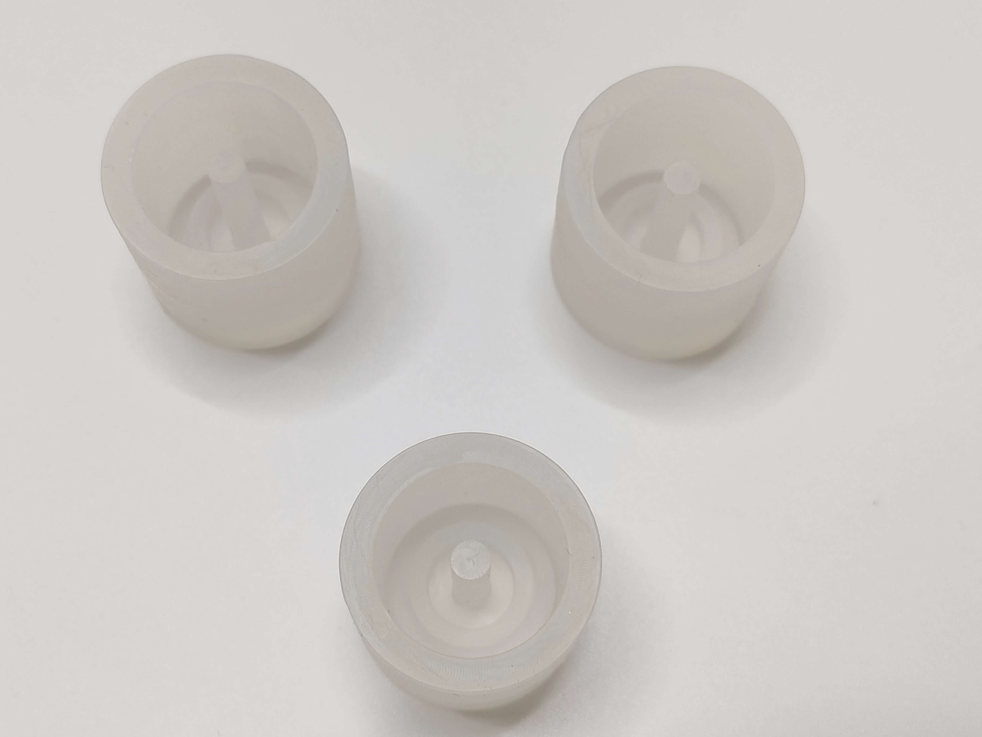 molde de silicona semitransparente personalizado